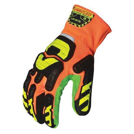 Impact Gloves,Slip On,3XL,Gauntlet,PR