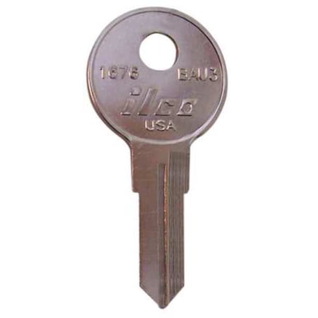 Key Blank, Brass, 1676-BAU3, PK10