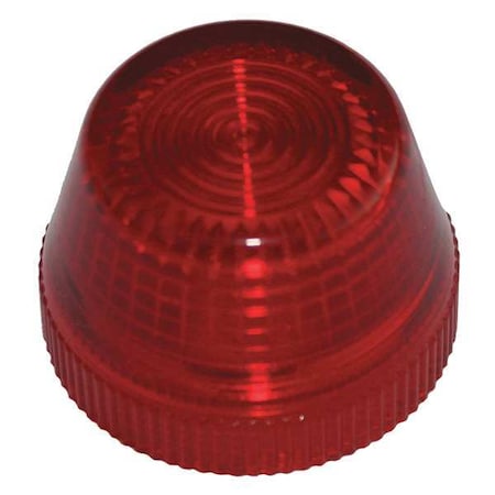 Pilot Light Lens,30mm,Red,Plastic