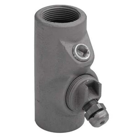 IMC Sealing, 1-1/4 in, Threaded, Iron, Galvanized, Silver