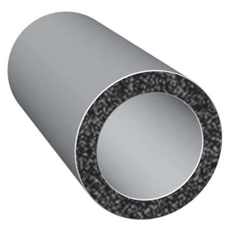 Rubber Seal, Tubing, 0.38"W x 100 ft.