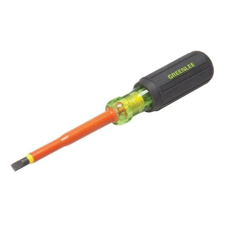 Insulated Slotted Screwdriver 1/4 in Round