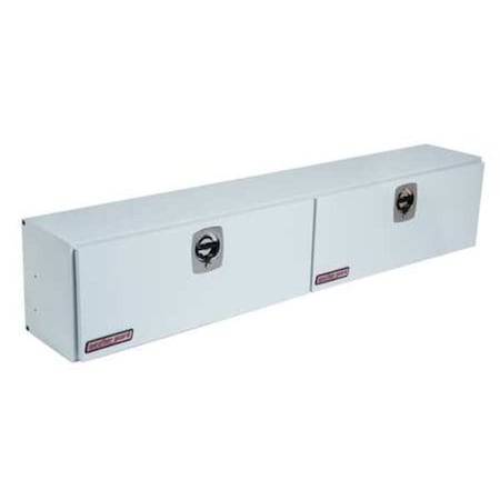 Truck Box, Topside, Steel, 96-1/4"W, White, 21.4 cu. ft.