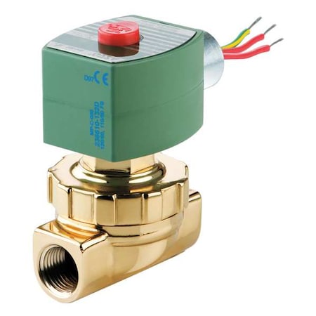 Solenoid Valve, 2-Way, 2-Position, Normally Closed, 3/4 in Pipe Size, 24V AC, Diaphragm, Piston