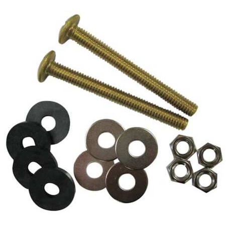 Tank to Bowl Set, Brass, Universal Fit