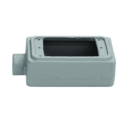 1 Gang -Gang Horizontal, Vertical Weatherproof Cover, 2-13/16 in W, 4-9/16 in H