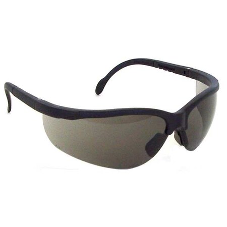Journey, Safety Glasses, Anti-Scratch, Smoke Lens, Black Frame, Half-Frame