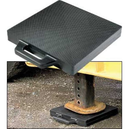 Outrigger Pad, 18" W, 18" L, Rubber