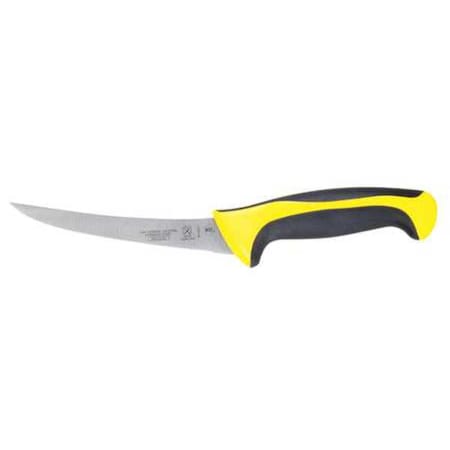 Boning Knife,Curved,6 In.,Yellow Handle