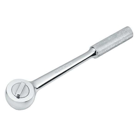 1/2" Drive 48 Geared Teeth Pear Head Style Hand Ratchet, 15" L, SuperKrome Plating Finish