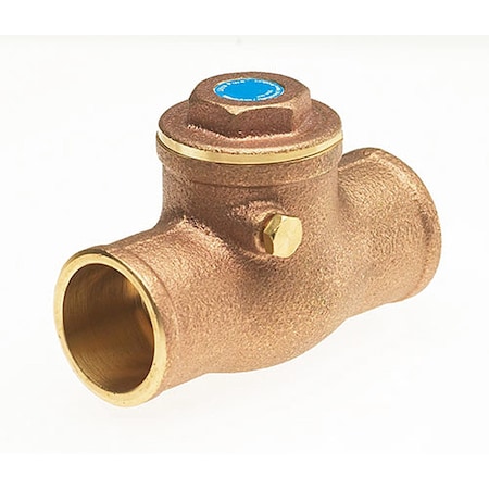1-1/2" Solder Low Lead Brass Swing Check Valve