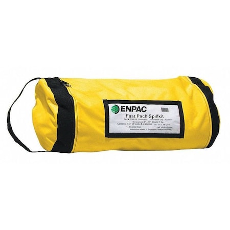 Vehicle Spill Kit, 5 gal Volume Absorbed per Kit, 5 gal Capacity, Bag, Yellow, 18