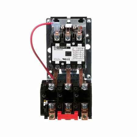 Nonreversing Definite Purpose Magnetic Motor Starter, No Enclosure NEMA Rating, 208 to 240V AC