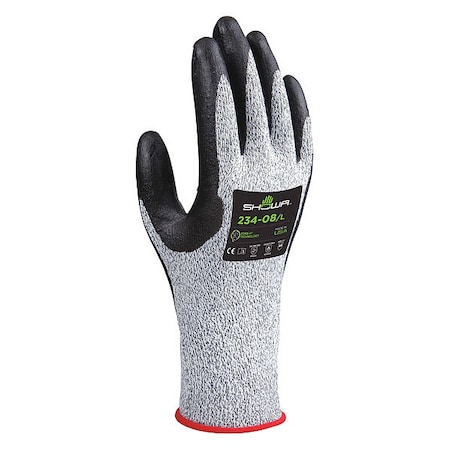 Cut Resistant Coated Gloves, Cut Level 4 ,Biopolymer ,Sandy ,L 1 PR