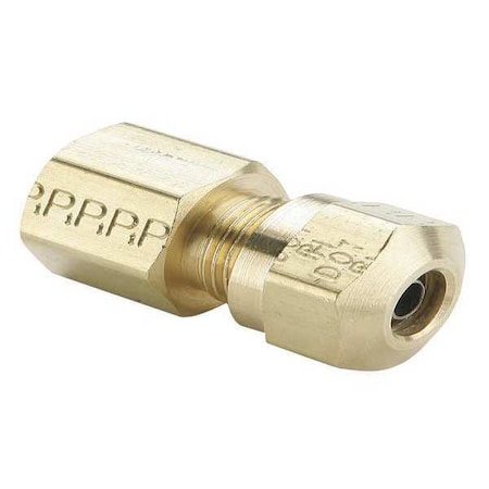 Strt, Brass, Comp. 3/8 in, FNPT 3/8 in