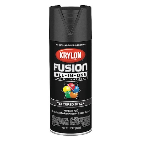 Textured Spray Paint,Black,12 oz.