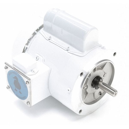 Washdown Motor,1/3 HP,Face,10-3/8 in. L