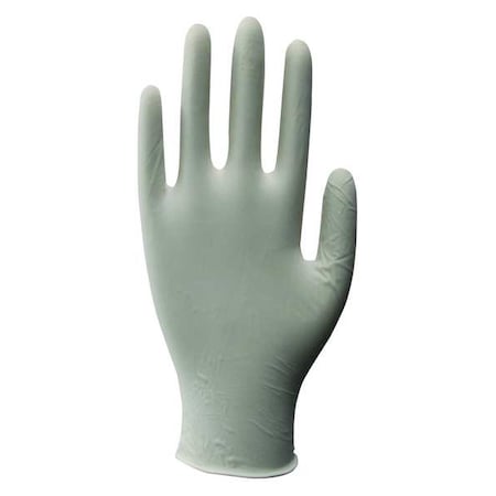 Disposable Gloves, 4.00 to 4.99 mil Palm, Latex, Powdered, S (7), 100 PK, Beige