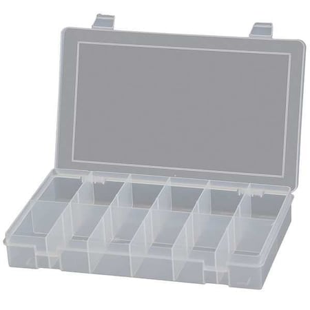 Compartment Box with 12 compartments, Plastic, 1-3/4" H x 10-13/16 in W