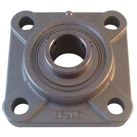 Flange Bearing,4-Bolt,Ball,1" Bore