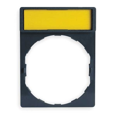 Legend Plate,Rectangular,White or Yellow