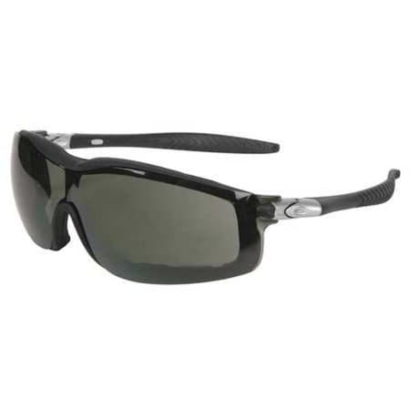 RT1, Safety Glasses, Anti-Fog & Anti-Scratch, Gray Lens, Black Frame, Full-Frame