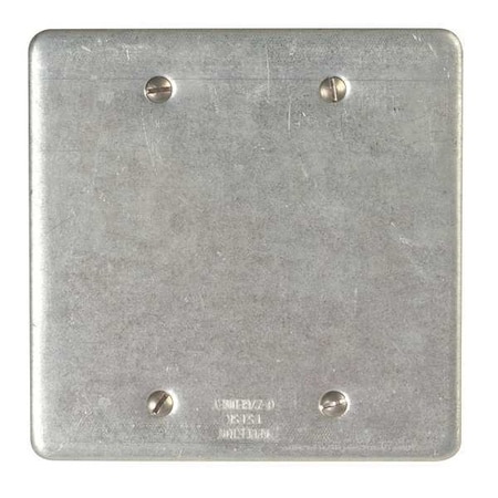 2 Gangs -Gang Horizontal, Vertical Weatherproof Cover, 4-5/8 in W, 4-5/8 in H