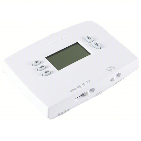 Horizontal Programmable Thermostats, 2 Programs, 2 H, 1 C, Hardwired/Battery, 20/30VAC