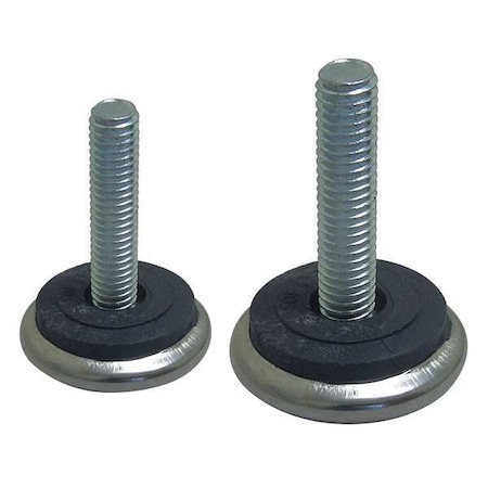 Furniture Glides, Screw-In, Rd, 1-9/16", PK4