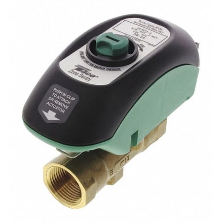 Zone Valve,3 Way,Closed System,3/4In NPT