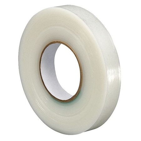 Film Tape, 2 in W x 1,000 ft L, 3 mil Thick, Transparent, Acrylic Adhesive