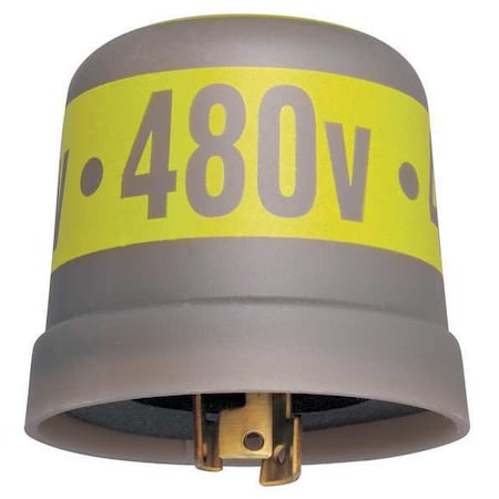 HID, Incandescent Photocontrol, 7,200 W, Gray/Yellow, 90 sec Max, 30 sec Min