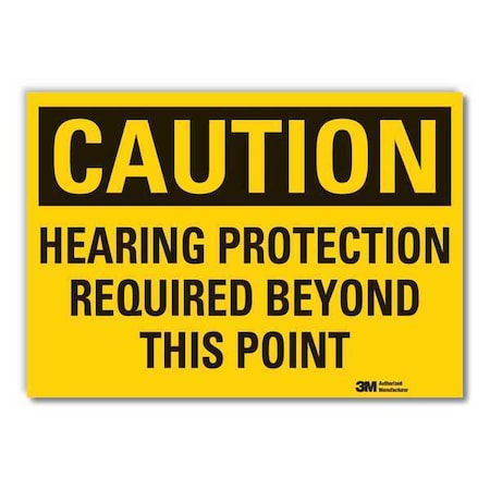 Caution Sign,10 in. H,Vinyl, LCU3-0402-RD_14x10