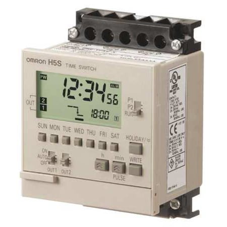 Electronic Timer,7 Days,(2) SPST-NO