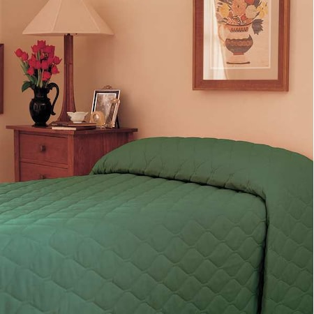 Bedspread,Twin,Forest Green