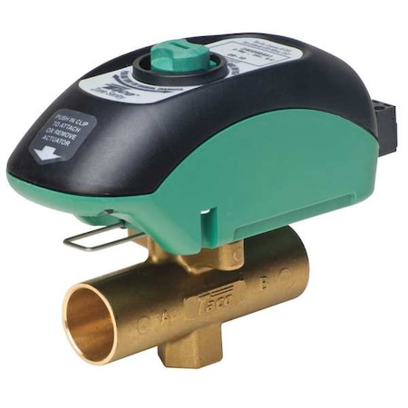 Zone Valve,2 Way,NC,1/2 In Sweat