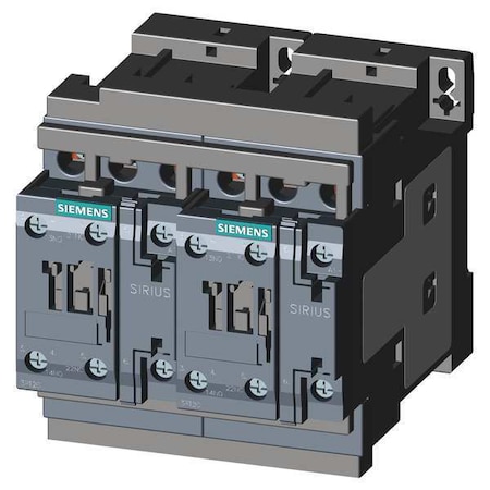 IEC Magnetic Contactor, 2NC/2NO, 110V-120V AC, 3 P, Reversing, Screw