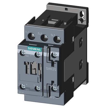 IEC Magnetic Contactor, 1NC/1NO, 208V AC, 3 P, Non-Reversing, Screw
