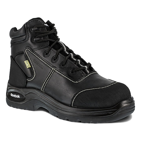 RB655, Women's 6 in Composite Toe 6-Inch Work Boot, Black, 8, M, RB655