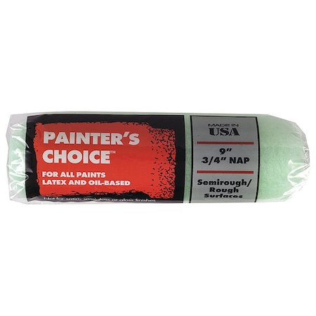9" Paint Roller Cover, 3/4" Nap, Knit Fabric