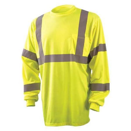 T-Shirt, 3, R, Polyester, Yellow, 2XL