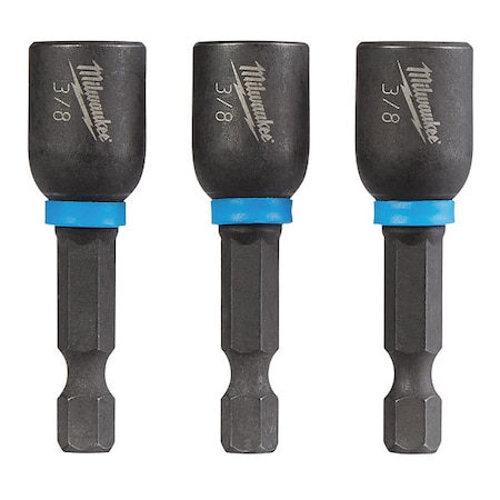 SHOCKWAVE 1-7/8" MAG NUTDRIVER 3/8", PK3