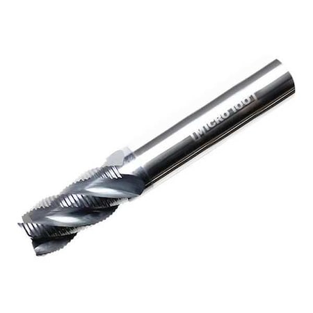 Carbide End Mill,1/2 In,Cut 1 In,4 FLT