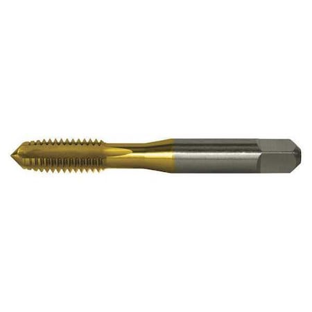 Straight Flute Hand Tap, 7/16"-20, Plug, 4 Flutes, UNF