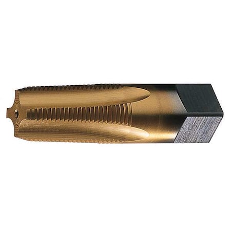 Pipe Tap, 1/2"-14, Semi-Bottoming, 4 Flutes, NPTF