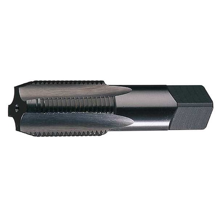 Pipe Tap, 1/2"-14, Semi-Bottoming, 4 Flutes, NPS