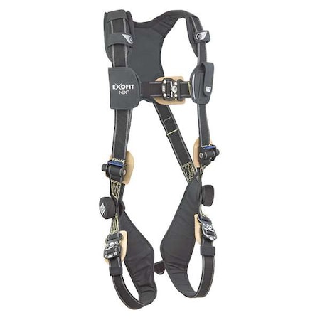 ExoFit NEX(TM) Arc Flash Full Body Harness, XL, 420 lb., Quick-Connect Chest/ Back D-Ring