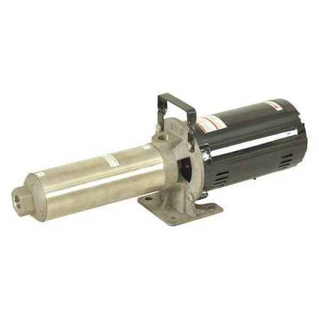 Booster Pump, 3/4 hp, 208-230/460V AC, 3 Phase, 3/4 in NPT Inlet Size, 9 Stage, 141 psi Max Pressure