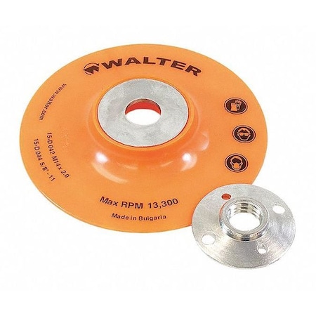 Backing Pads,4-1/2"x 5/8-11"
