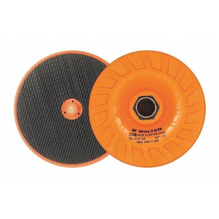 Quick-Step,Mg Back Padia,4.5"dia,5/8-11"
